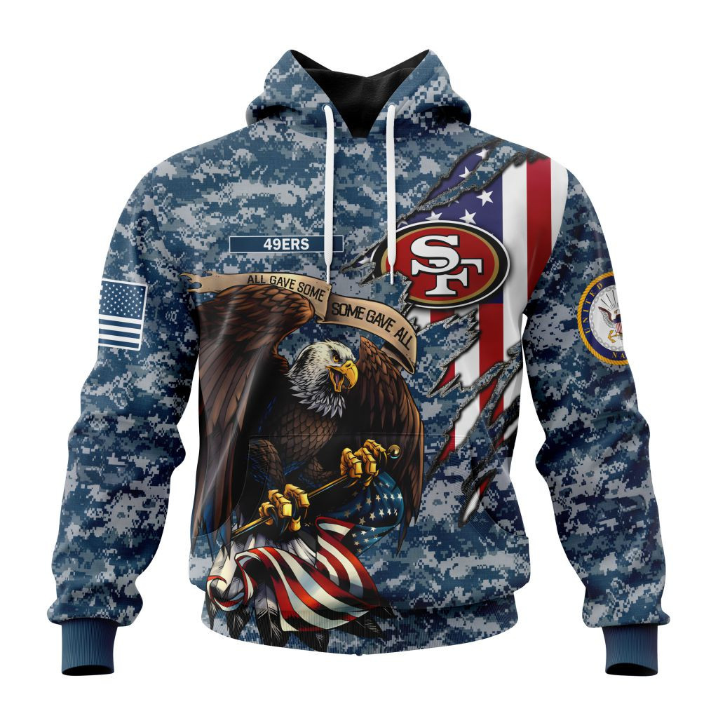 Nfl San Francisco 49Ers  Honor Us Navy Veterans St2201 Hoodie Zip Hoodie TR326