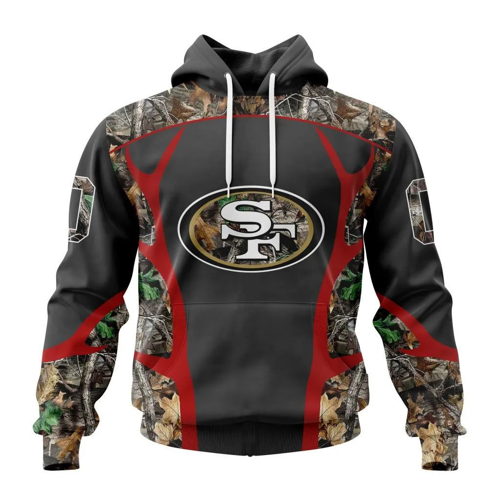Nfl San Francisco 49Ers Special Camo Hunting Design V2302 Hoodie Zip Hoodie TR05