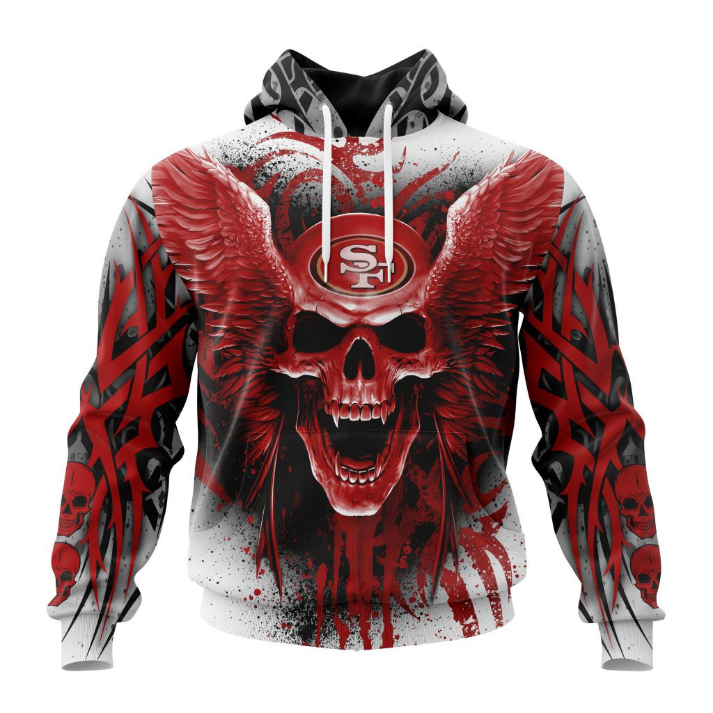 Nfl San Francisco 49Ers Special Kits With Skull Art St2202 Hoodie Zip Hoodie TR422