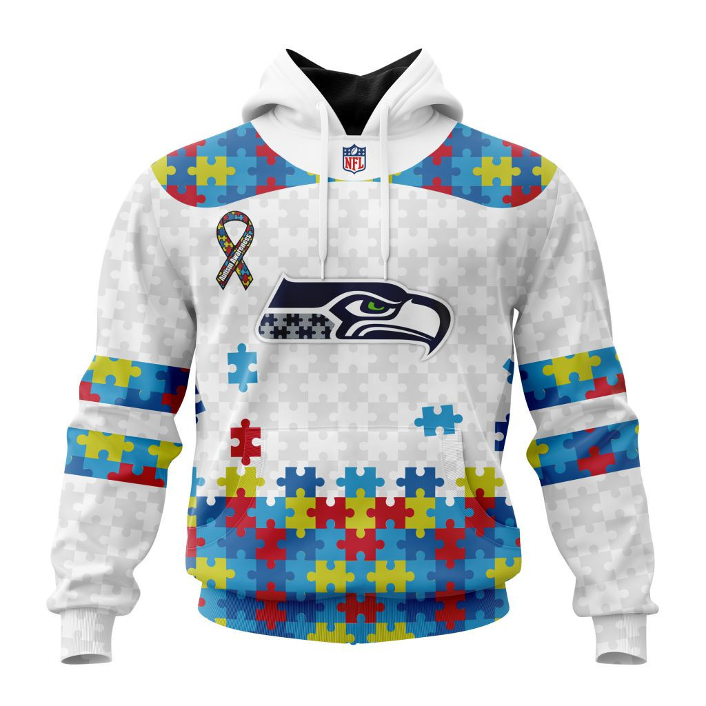 Nfl Seattle Seahawks Special Autism Awareness Design St2304 Hoodie Zip Hoodie TR36