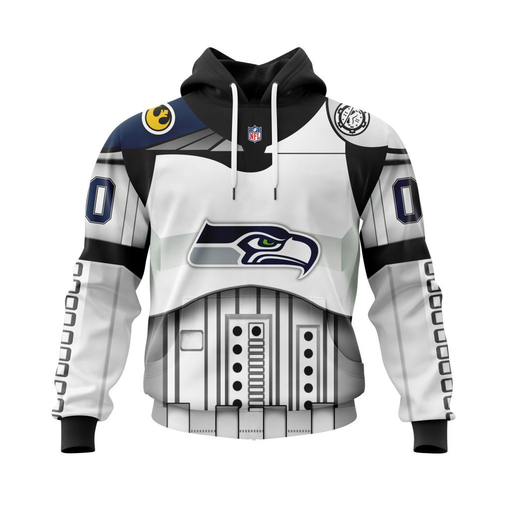 Nfl Seattle Seahawks Specialized Star Wars May The 4Th Be With You V0322 Hoodie Zip Hoodie TR678