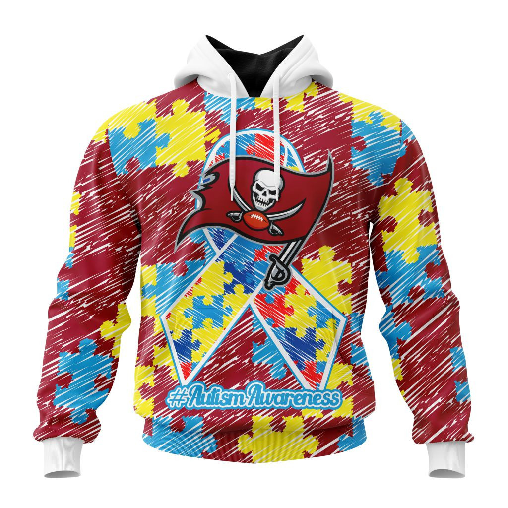 Nfl Tampa Bay Buccaneers Special Autism Awareness Design St2201 Hoodie Zip Hoodie TR67
