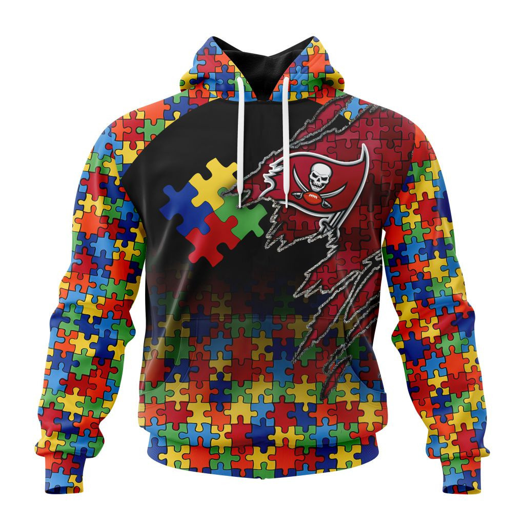 Nfl Tampa Bay Buccaneers Special Autism Awareness Design St2202 Hoodie Zip Hoodie PH119