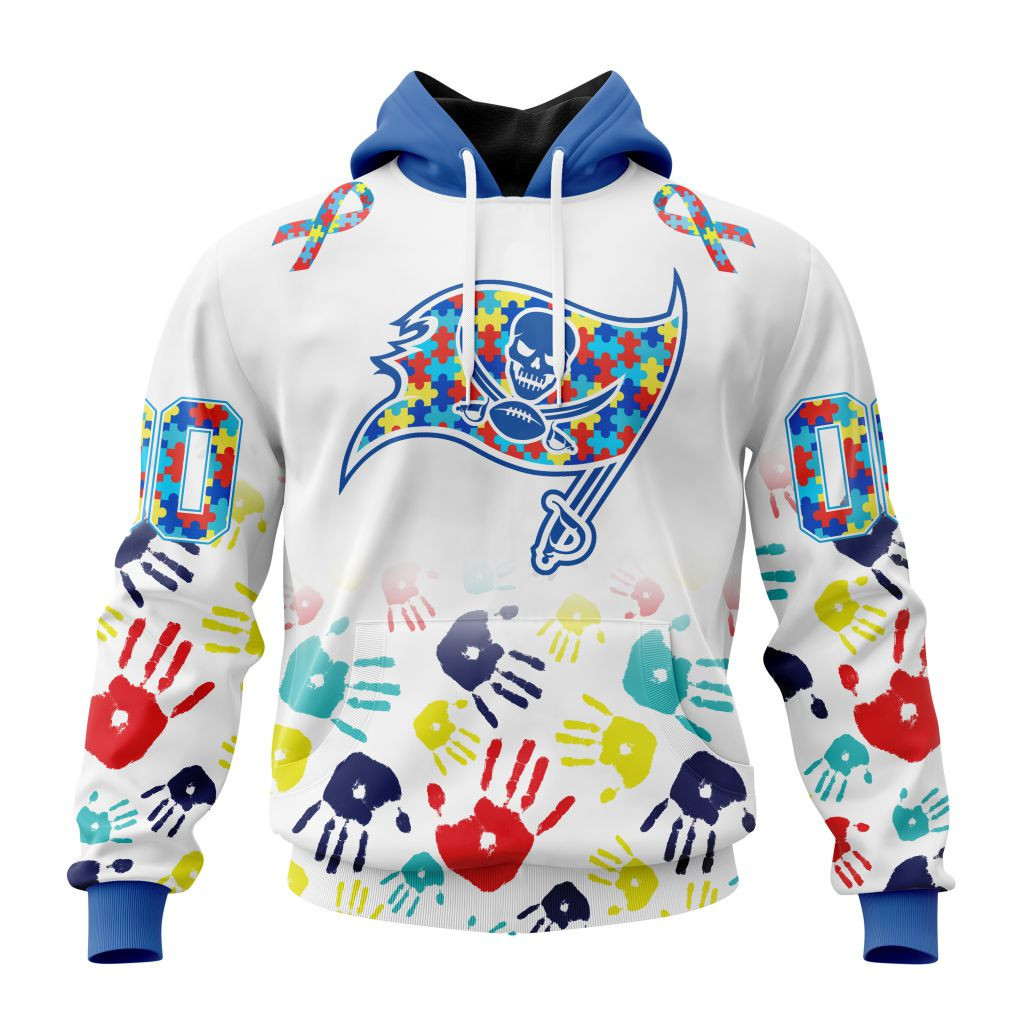 Nfl Tampa Bay Buccaneers Special Autism Awareness Design St2203 Hoodie Zip Hoodie TR93