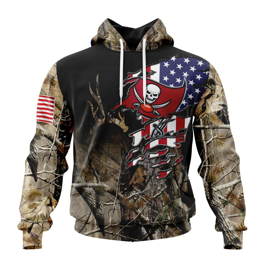 Nfl Tampa Bay Buccaneers Special Camo Realtree Hunting St2201 Hoodie Zip Hoodie TR749
