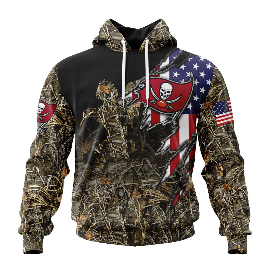 Nfl Tampa Bay Buccaneers Special Duck Hunting Camo St2204 Hoodie Zip Hoodie TR388