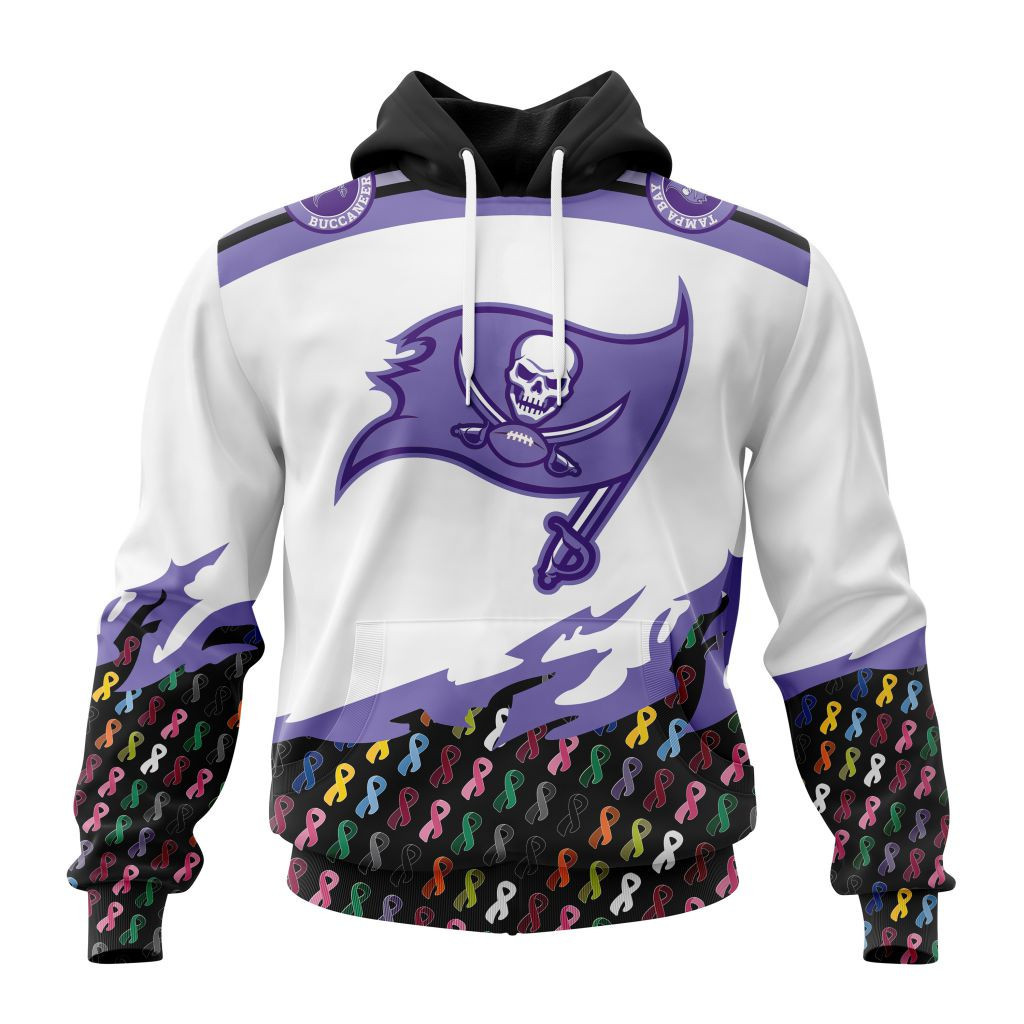 Nfl Tampa Bay Buccaneers Specialized Kits In October We Stand Together We Can Beat Cancer Hoodie Zip Hoodie TR548