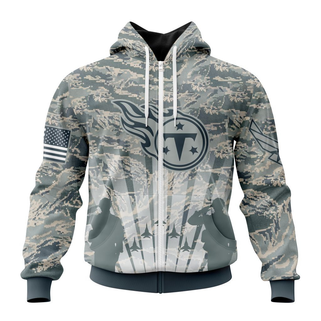 Nfl Tennessee Titans Honor Us Air Force Veterans St2201 Hoodie Zip Hoodie PH171