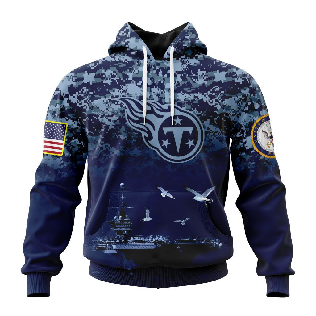 Nfl Tennessee Titans  Honor Us Navy Veterans St2202 Hoodie Zip Hoodie TR291
