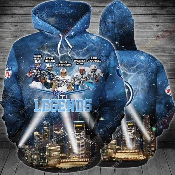 NFL Tennessee Titans Legends 3D Hoodie, Zip Hoodie, Sweatshirt TR3405