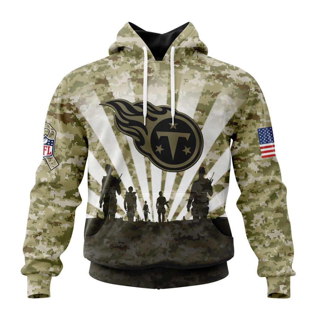 Nfl Tennessee Titans Salute To Service  Honor Veterans And Their Families St2201 Hoodie Zip Hoodie TR254