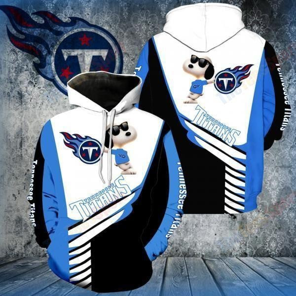NFL Tennessee Titans Snoopy 3D Hoodie, Zip Hoodie, Sweatshirt TR3747
