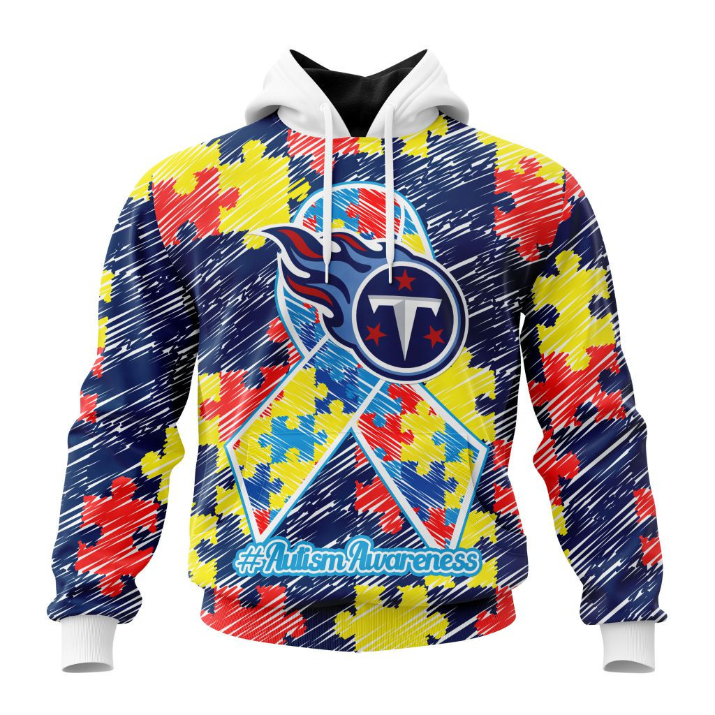 Nfl Tennessee Titans Special Autism Awareness Design St2201 Hoodie Zip Hoodie TR66