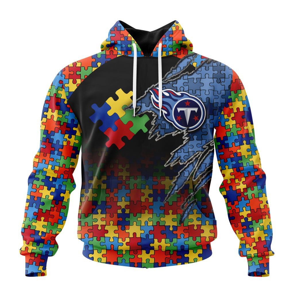 Nfl Tennessee Titans Special Autism Awareness Design St2202 Hoodie Zip Hoodie PH118