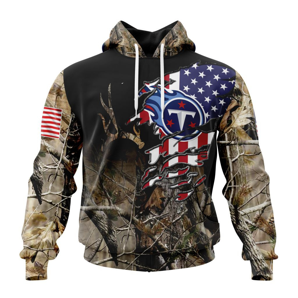 Nfl Tennessee Titans Special Camo Realtree Hunting St2201 Hoodie Zip Hoodie TR757