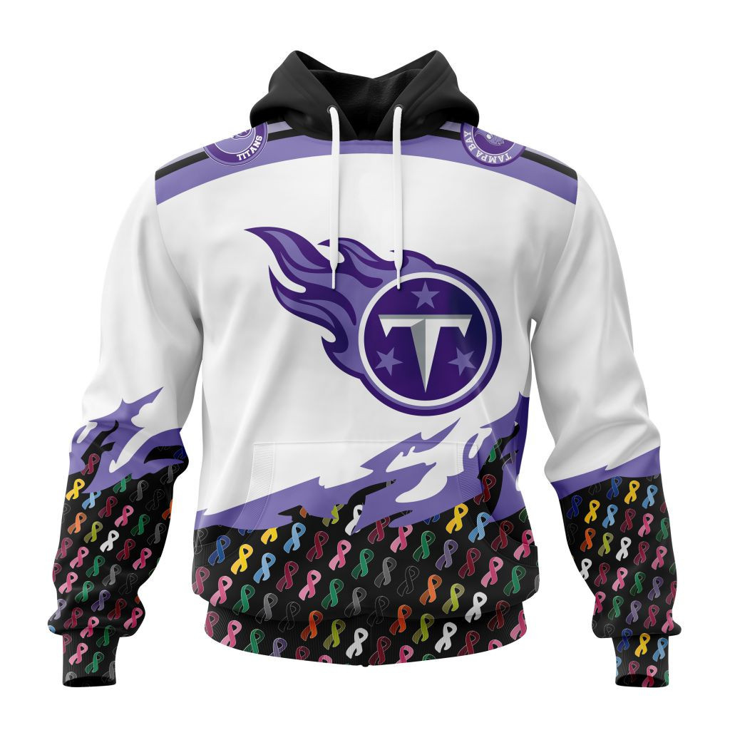 Nfl Tennessee Titans Specialized Kits In October We Stand Together We Can Beat Cancer Hoodie Zip Hoodie TR547