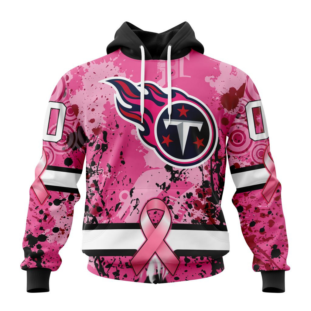 Nfl Tennessee Titans Specialized Specialized Design I Pink I Can In October We Wear Pink Breast Cancer Hoodie Zip Hoodie TR771