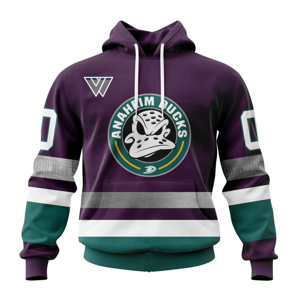 Nhl Anaheim Ducks Mighty Ducks 30Th Anniversary Hoodie Zip Hoodie PH1700