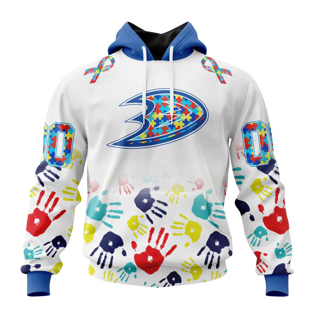 Nhl Anaheim Ducks Special Autism Awareness Design St2203 Hoodie Zip Hoodie TR2249
