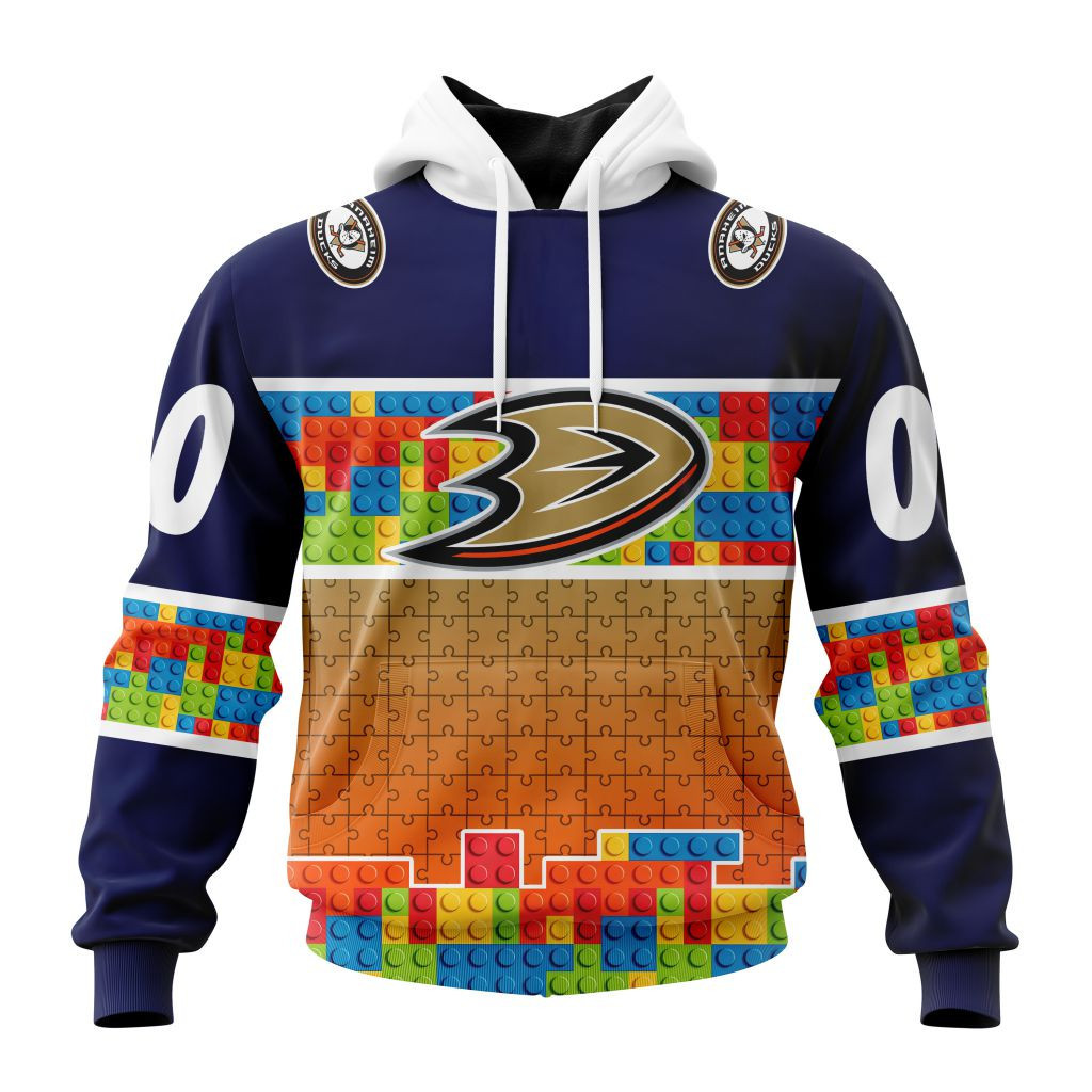 Nhl Anaheim Ducks Special Autism Awareness Design V2301 Hoodie Zip Hoodie PH1916