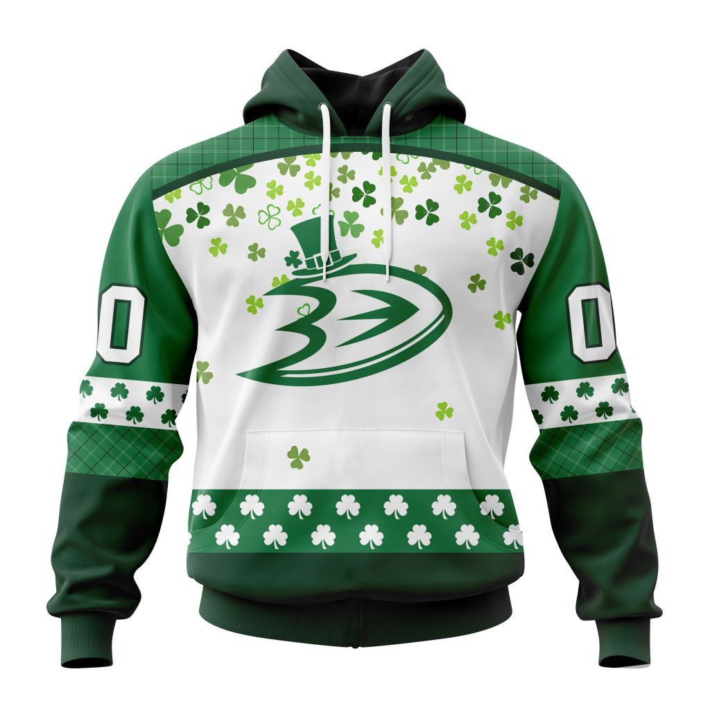Nhl Anaheim Ducks Special Design For St Patrick Day St2401 Hoodie Zip Hoodie TR929