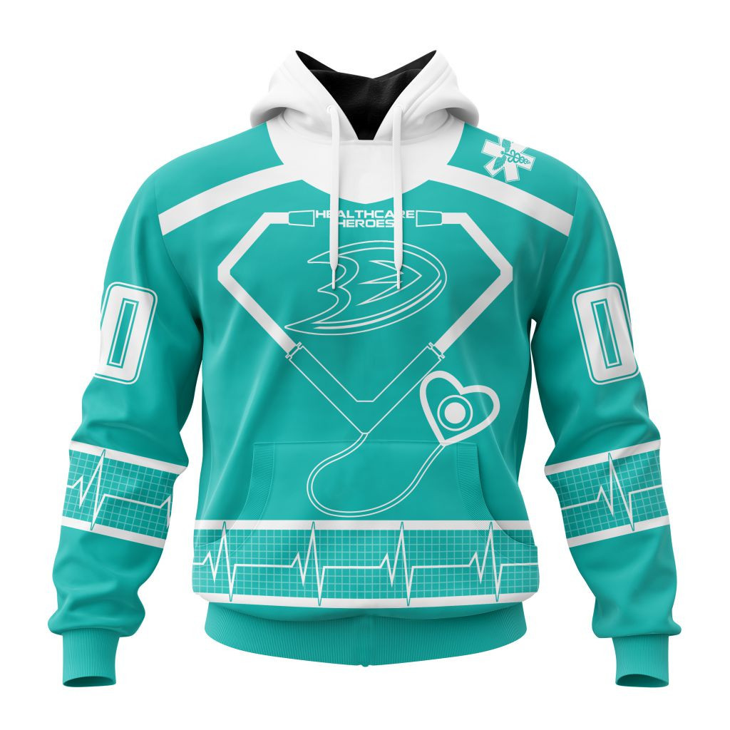 Nhl Anaheim Ducks Special Design Honoring Healthcare Heroes St2301 Hoodie Zip Hoodie PH1987