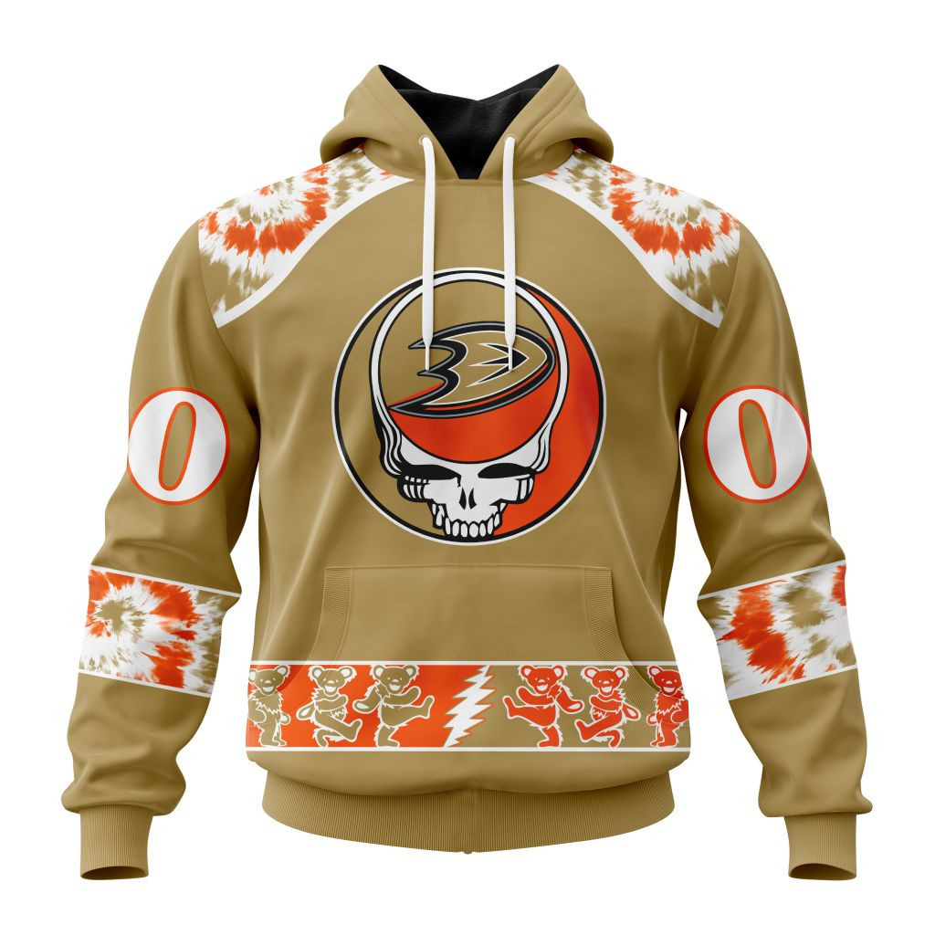 Nhl Anaheim Ducks Special Grateful Dead Design St2301 Hoodie Zip Hoodie PH1830