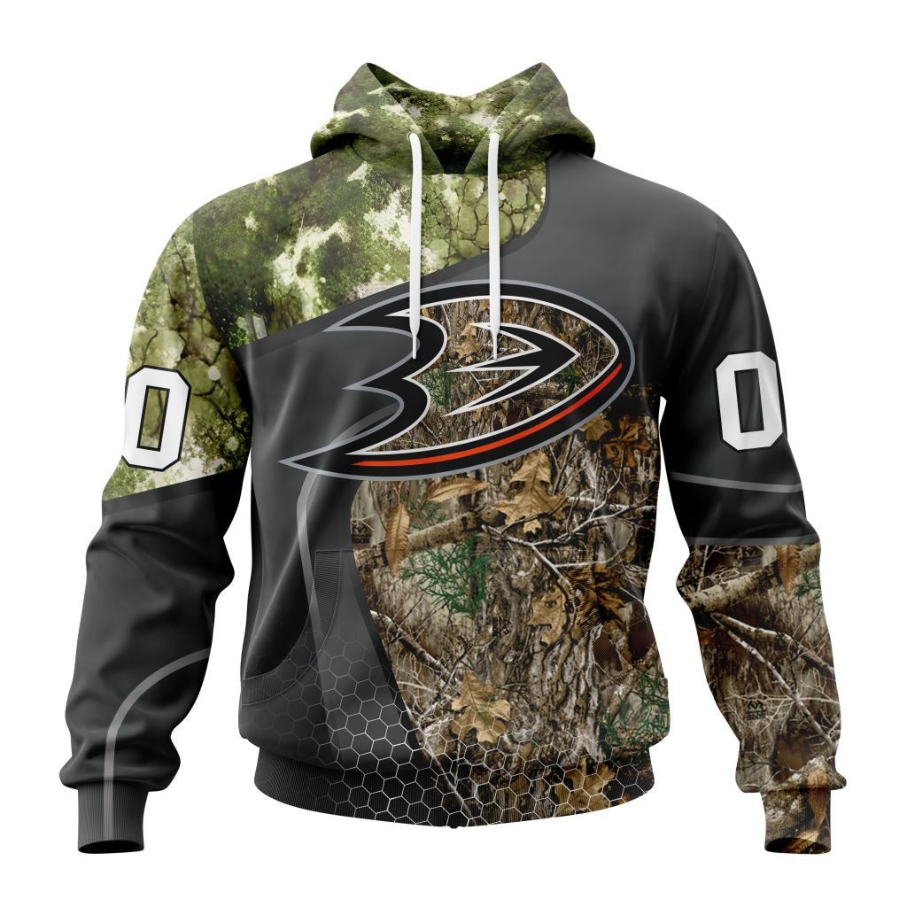 Nhl Anaheim Ducks Special Hunting Camo Design St2302 Hoodie Zip Hoodie PH1001