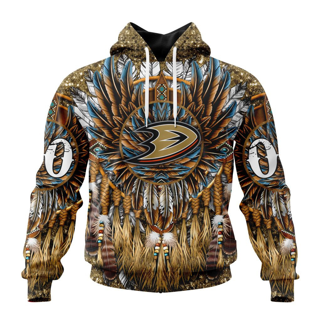 Nhl Anaheim Ducks Special Native Costume Design St2201 Hoodie Zip Hoodie TR2473