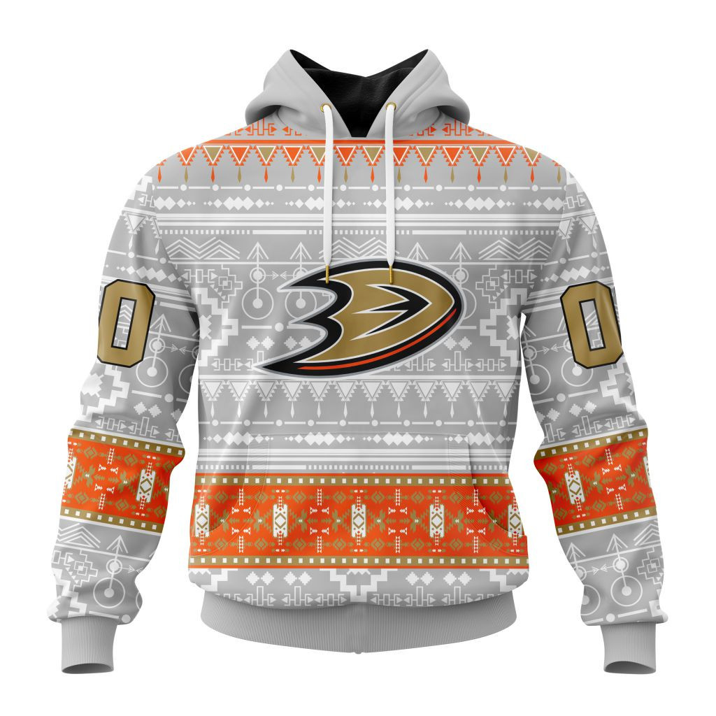 Nhl Anaheim Ducks Special Native Design St2302 Hoodie Zip Hoodie PH1665