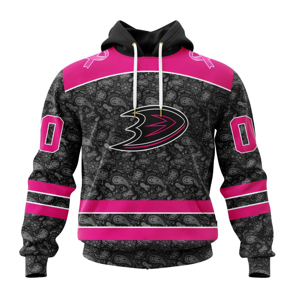 Nhl Anaheim Ducks Special Pink In The Rink Fight Breast Cancer St2301 Hoodie Zip Hoodie PH1697