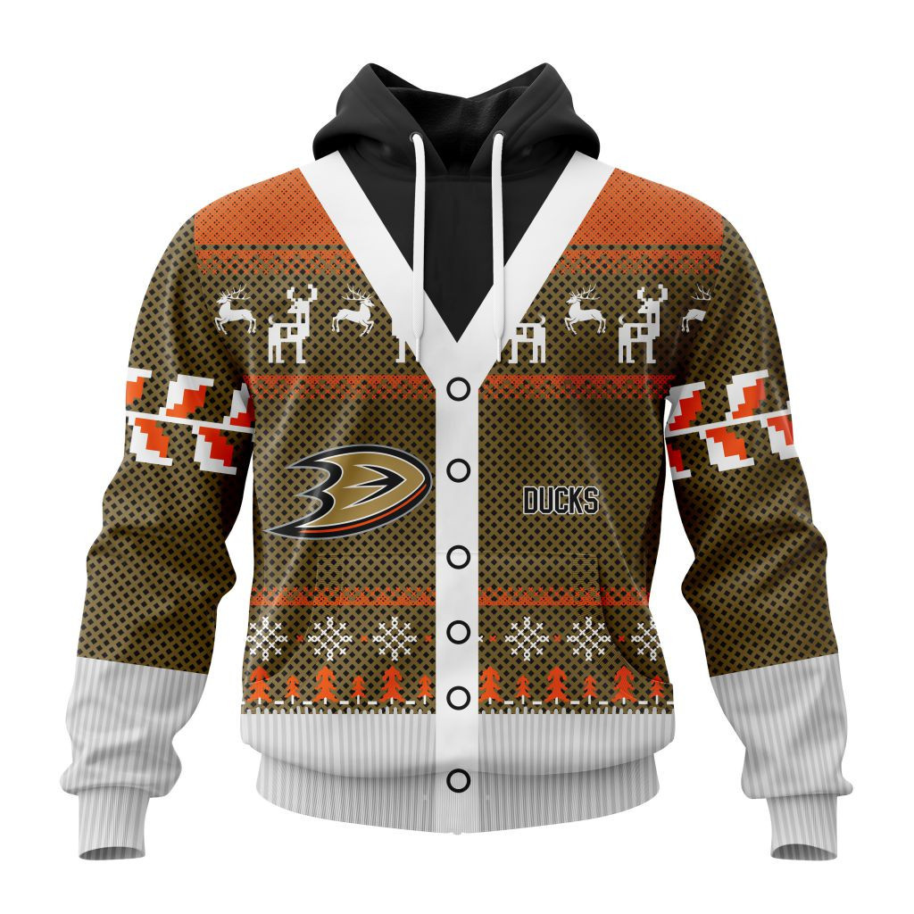 Nhl Anaheim Ducks Specialized Chrismas Season Hoodie Zip Hoodie TR2537