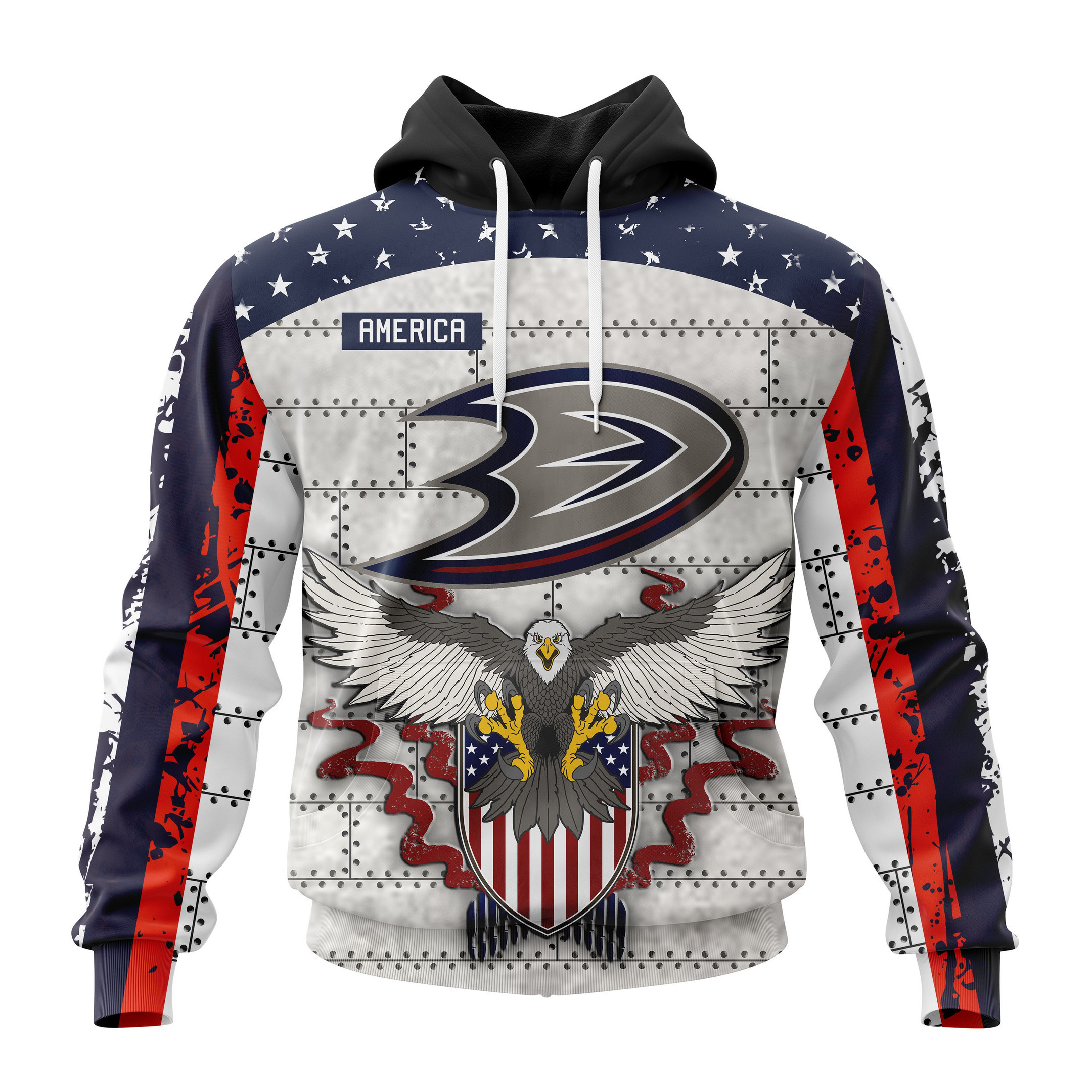 Nhl Anaheim Ducks Specialized Unisex In Us Concepts V0222 Hoodie Zip Hoodie TR2629