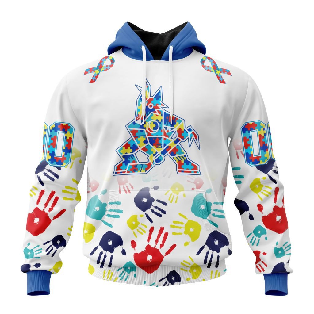 Nhl Arizona Coyotes Special Autism Awareness Design St2203 Hoodie Zip Hoodie TR2250