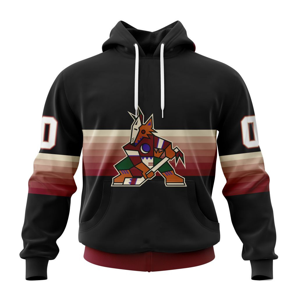 Nhl Arizona Coyotes Special Black And Gradient Design St2301 Hoodie Zip Hoodie PH1116