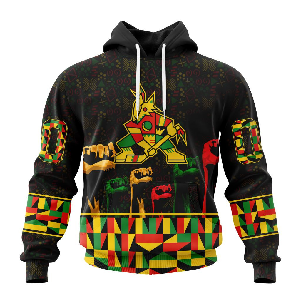 Nhl Arizona Coyotes Special Design Celebrate Black History Month St2201 Hoodie Zip Hoodie TR2090