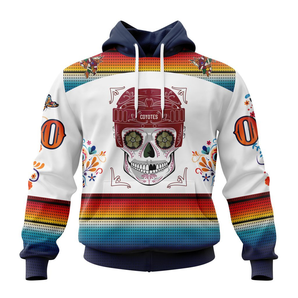 Nhl Arizona Coyotes Special Design For Dia De Los Muertos St2301 Hoodie Zip Hoodie PH1154