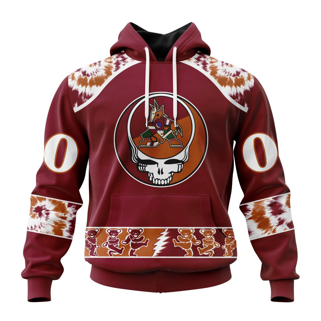 Nhl Arizona Coyotes Special Grateful Dead Design St2301 Hoodie Zip Hoodie PH1831