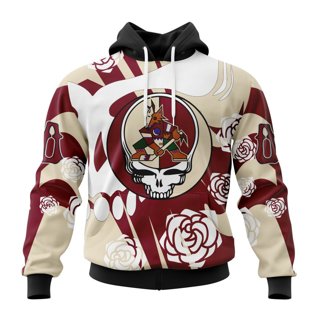 Nhl Arizona Coyotes Special Grateful Dead Design St2305 Hoodie Zip Hoodie TR963