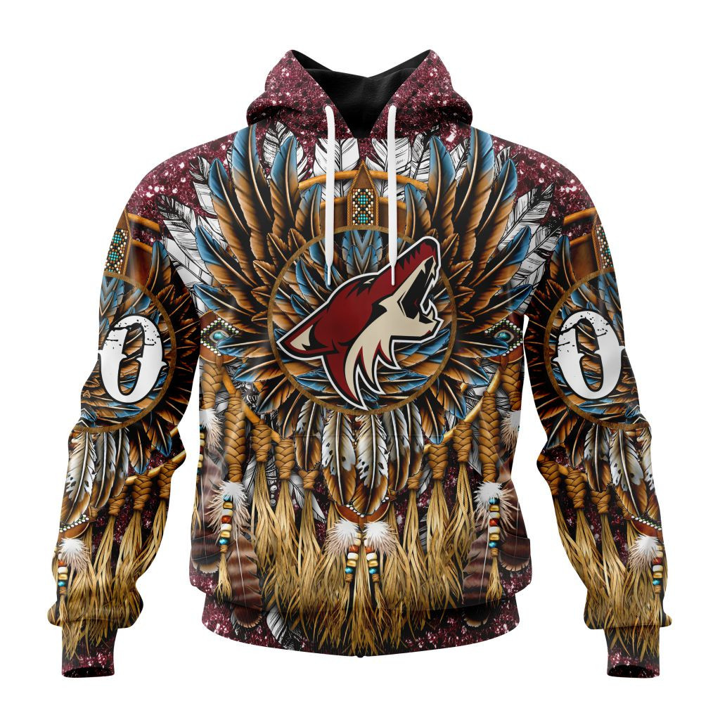Nhl Arizona Coyotes Special Native Costume Design St2201 Hoodie Zip Hoodie TR2474