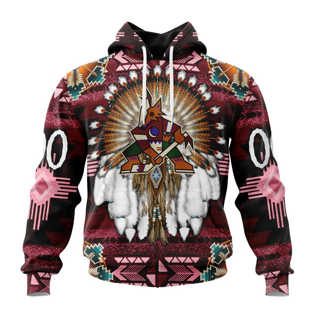 Nhl Arizona Coyotes Special Native Costume Design St2202 Hoodie Zip Hoodie TR2410