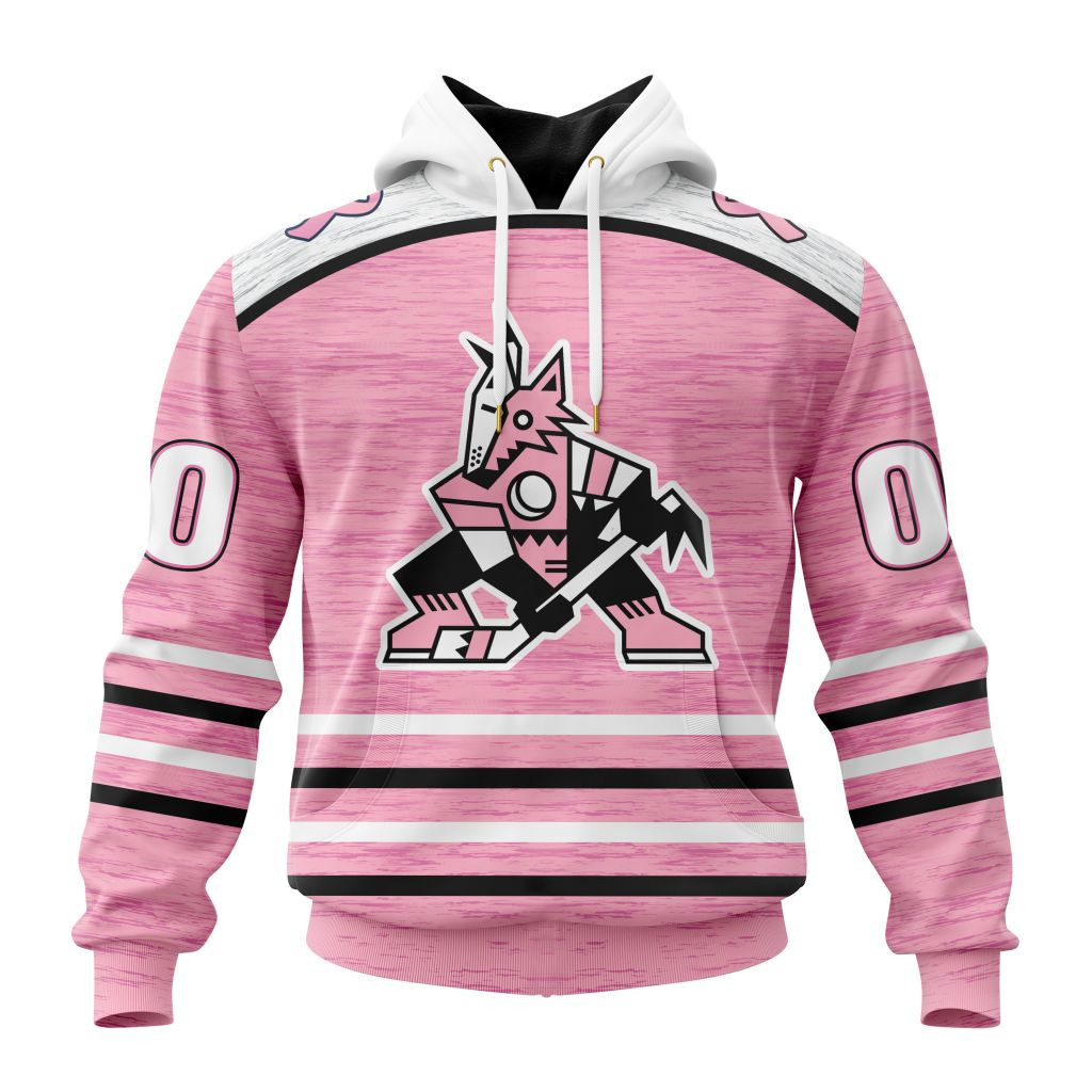 Nhl Arizona Coyotes Special Pink Fight Breast Cancer Design St2304 Hoodie Zip Hoodie PH1442