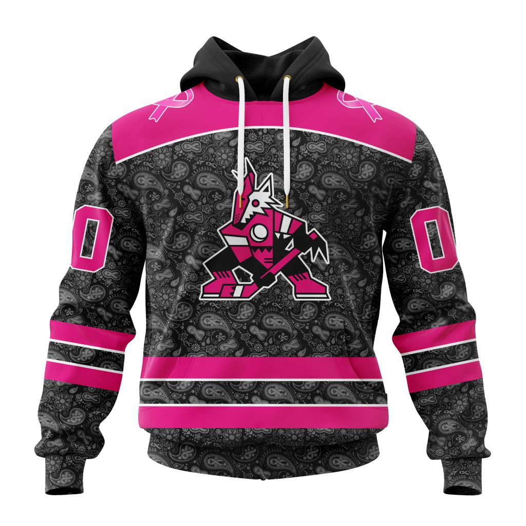 Nhl Arizona Coyotes Special Pink In The Rink Fight Breast Cancer St2301 Hoodie Zip Hoodie PH1698