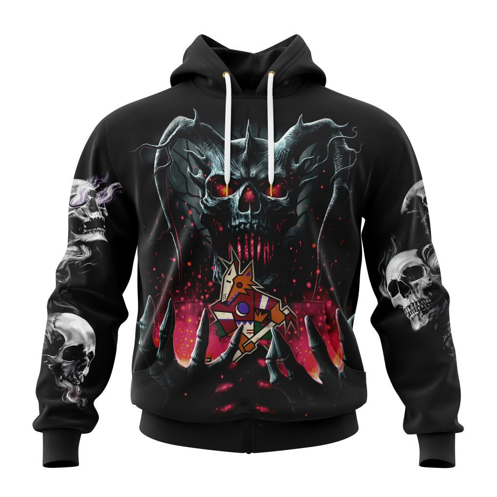 Nhl Arizona Coyotes Special Skull Art Design St2301 Hoodie Zip Hoodie PH898