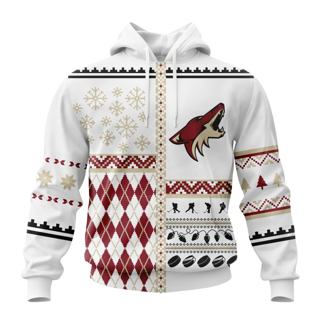 Nhl Arizona Coyotes Specialized Unisex Christmas Is Coming V01 Hoodie Zip Hoodie TR2661