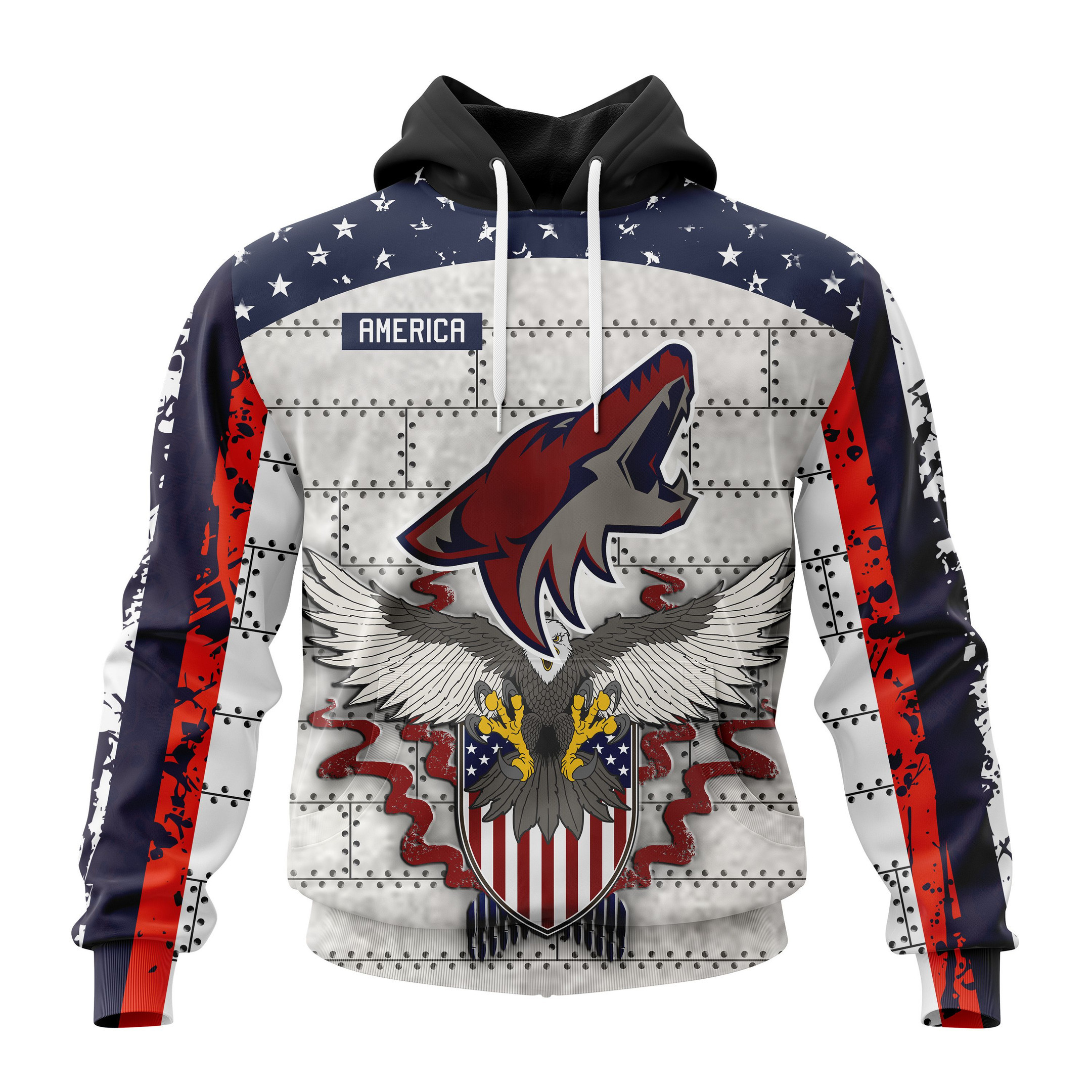 Nhl Arizona Coyotes Specialized Unisex In Us Concepts V0222 Hoodie Zip Hoodie TR2630