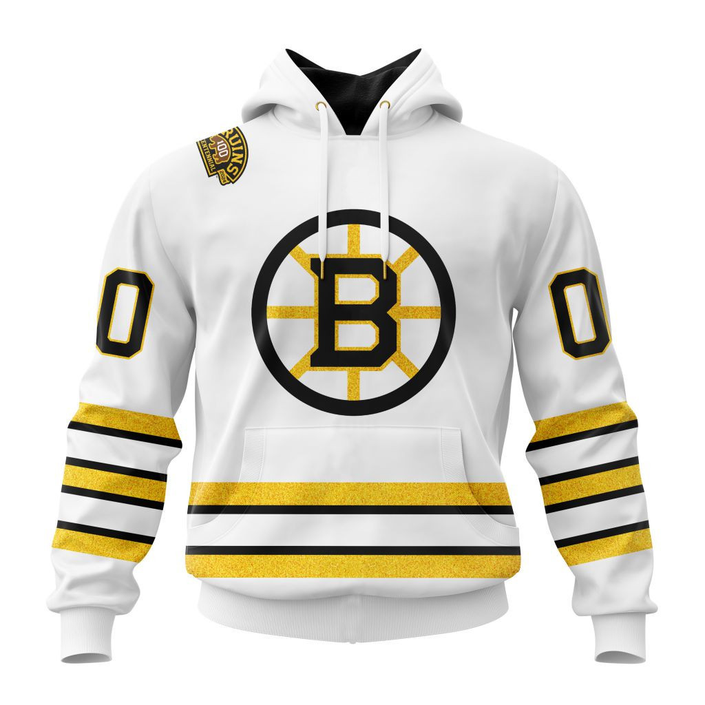 Nhl Boston Bruins 2023 2024 Centennial Away Kits Hoodie Zip Hoodie PH1504