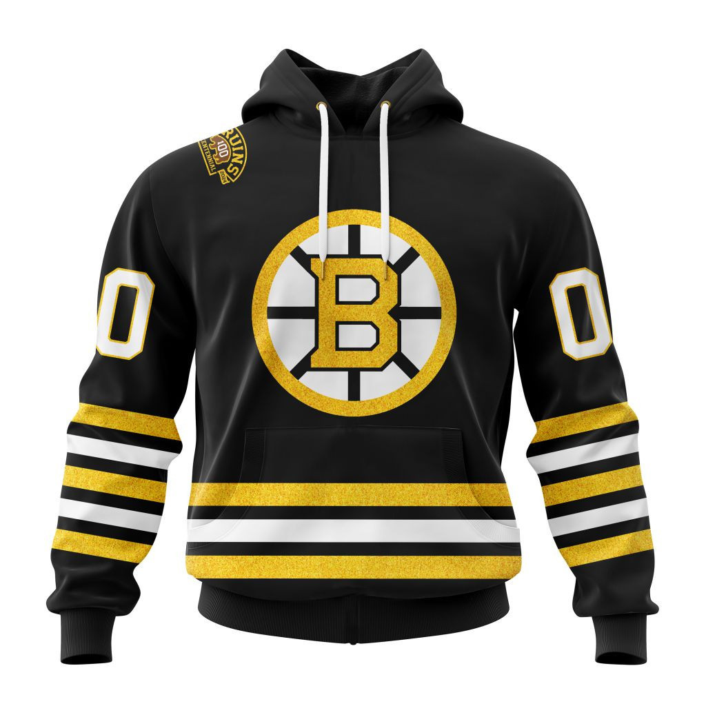Nhl Boston Bruins 2023 2024 Centennial Home Kits Hoodie Zip Hoodie PH1503