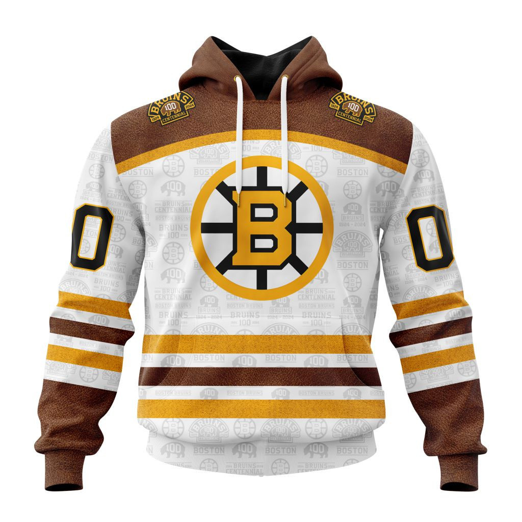 Nhl Boston Bruins Centennial Season Design 100Th Anniversary St2301 Hoodie Zip Hoodie PH1699