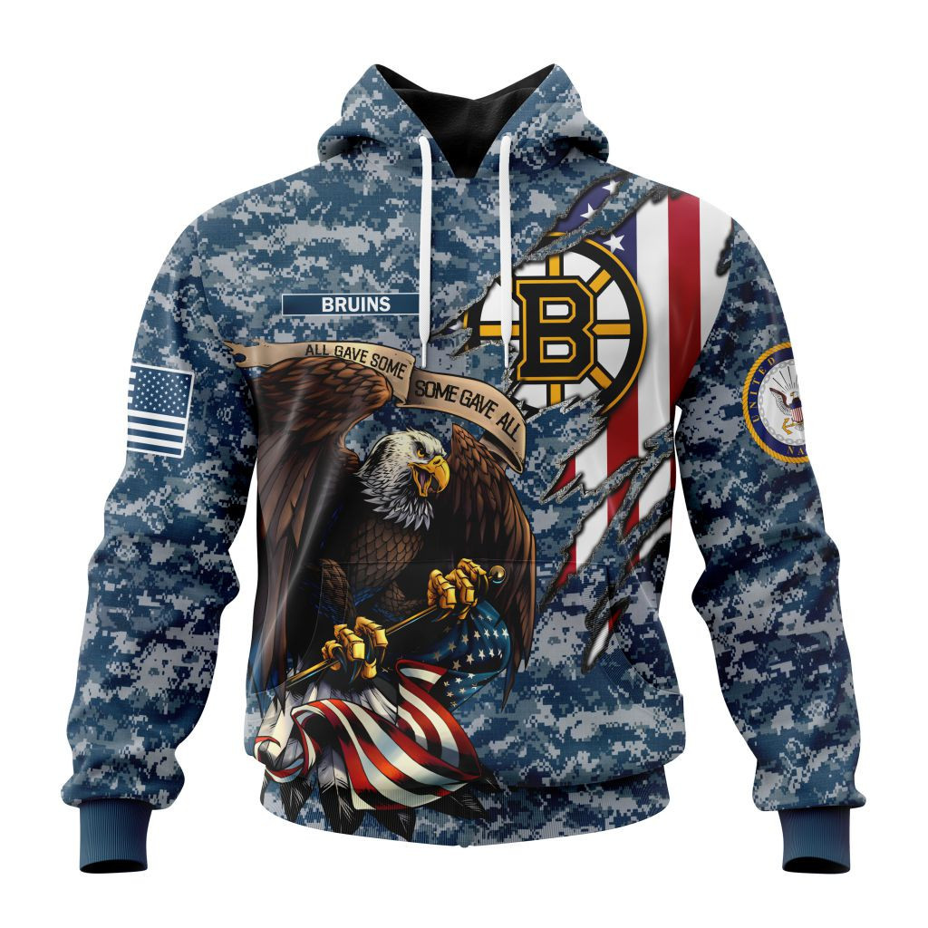 Nhl Boston Bruins Honor Us Navy Veterans St2202 Hoodie Zip Hoodie TR287